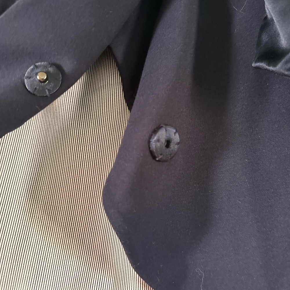 Alice + Olivia Black Navy Blazer with Bow Detail - Picture 6 of 16